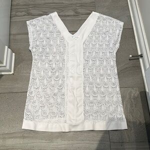 White Crochet Bathing Suit Cover Up